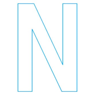 Hardline Products® - White "N" Superstick Letters & Numbers