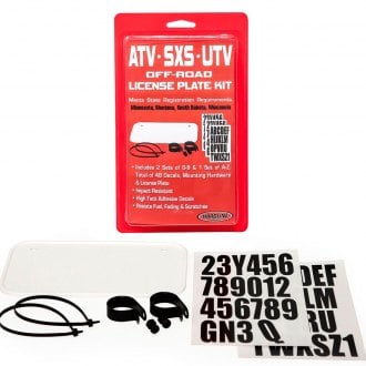 Hardline Products® - "PVC" Off-Road License Plate Kit