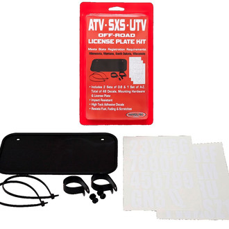 Hardline Products® - "PVC" Off-Road License Plate Kit