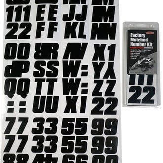 Hardline Products® - Snowmobile Lettering 2" Registration Kit