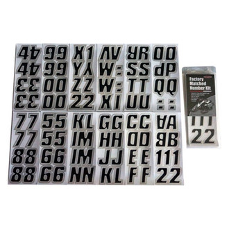 Hardline Products® - Snowmobile Lettering 2" Registration Kit