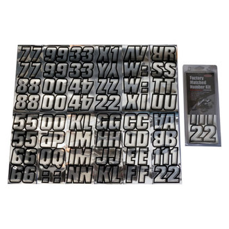 Hardline Products® - Snowmobile Lettering 2" Registration Kit