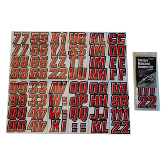 Hardline Products® - Snowmobile Lettering 2" Registration Kit