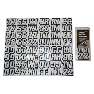 Hardline Products® - Snowmobile Lettering 2" Registration Kit