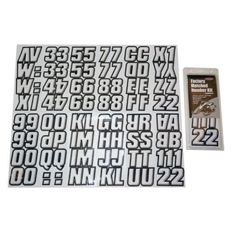 Hardline Products® - Snowmobile Lettering 2" Registration Kit
