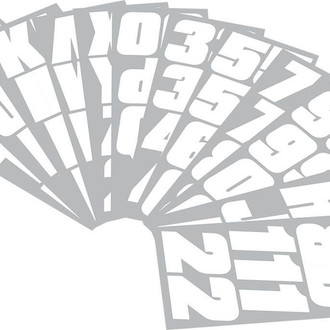 Hardline Products® - Snowmobile Lettering 2" Registration Kit