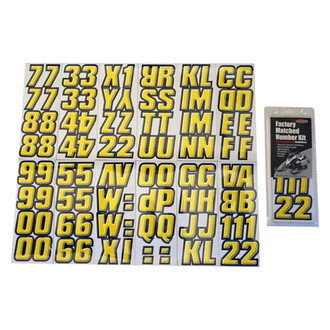 Hardline Products® - Snowmobile Lettering 2" Registration Kit