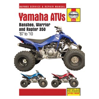 Yamaha Yfm350 Warrior Repair Manuals Handbooks Basics Techbooks Atlases Powersportsid Com