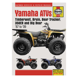 Haynes Manuals® - Yamaha Timberwolf, Bruin, Bear Tracker, 350ER & Big Bear 1987-2003 Repair Manual