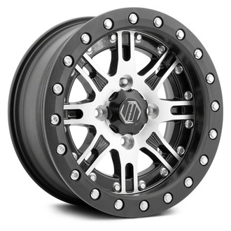 HiPer® - Desert Rat ATV/UTV Single Beadlock Ring Satin Black Wheel