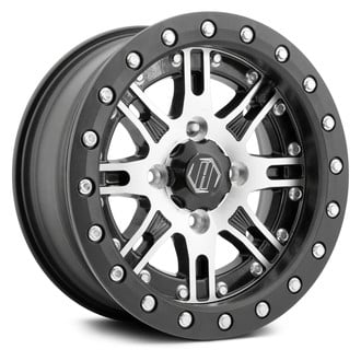 HiPer® - Desert Rat ATV/UTV Single Beadlock Ring Satin Black Wheel