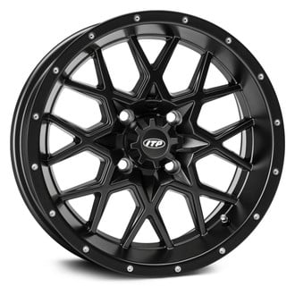 ITP® - Hurricane Rear ATV/UTV Matte Black Alloy Aluminum Wheel