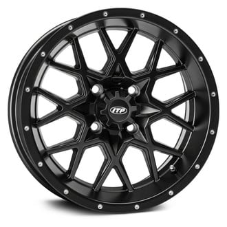 ITP® - Hurricane Rear ATV/UTV Matte Black Alloy Aluminum Wheel