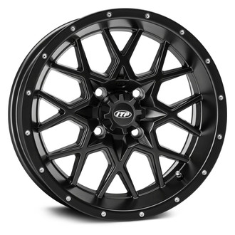 ITP® - Hurricane Front ATV/UTV Matte Black Alloy Aluminum Wheel