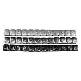 K&L Supply® - Chrome Small Stick-On Improved Wheel Weights