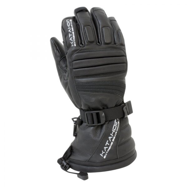 Katahdin Extreme Gear® - Torque Snowmobile Men's Leather Gloves (Medium, Black)