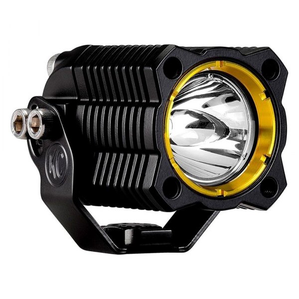 KC HiLiTES® - Flex Series 2.45" 10W Black/Yellow Housing Spot Beam LED Light