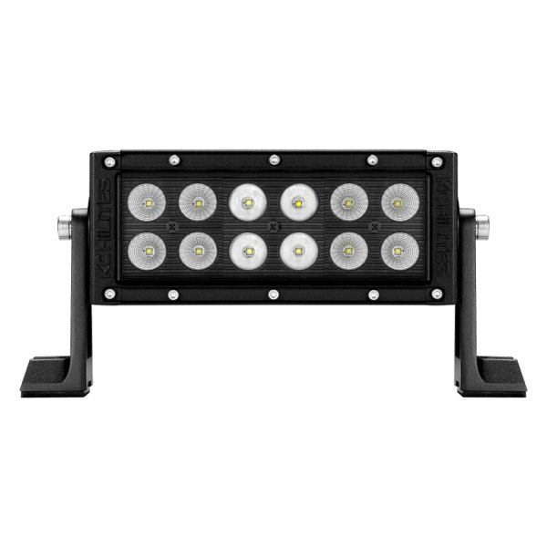 KC HiLiTES® - C-Series 6" 16W Dual Row Flood Beam Blue LED Light Bar, with Strobe Function