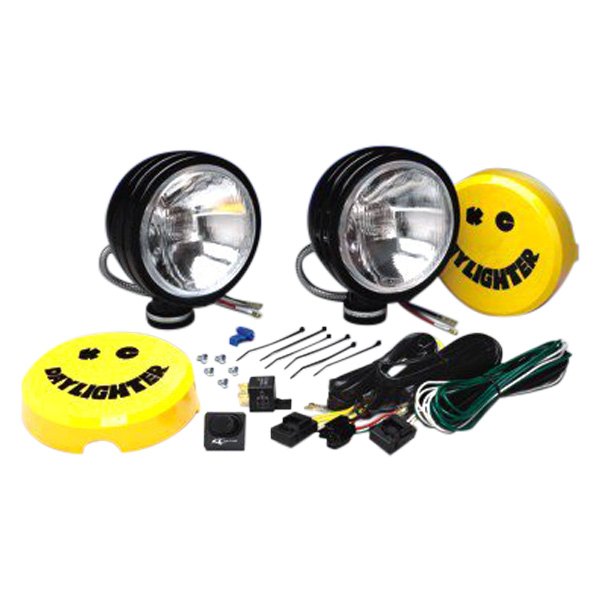 KC HiLiTES® - Daylighter™ 6" 2x100W Round Spread Beam Lights, Full Set