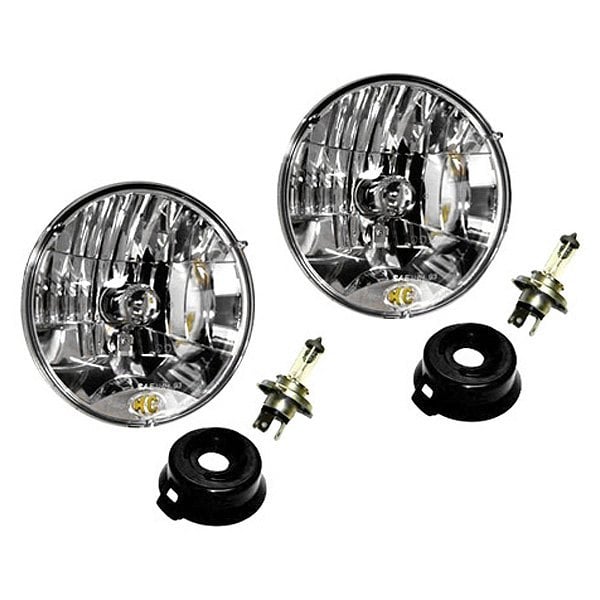 KC HiLiTES® - 7" Round Chrome Euro Headlights