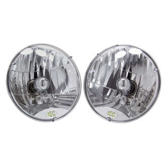 KC HiLiTES® - 7" Round Chrome Euro Headlights