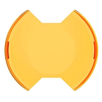 KC HiLiTES® 5104 - 6" Round Amber Polycarbonate Cover for SlimLite™