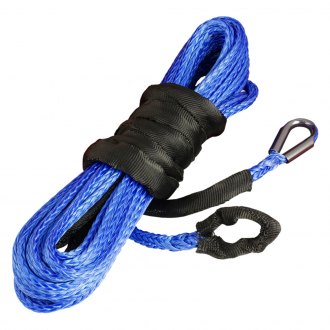 RED 50 Ft Amsteel-Blue Synthetic ATV/UTV Winch Cable/Rope 