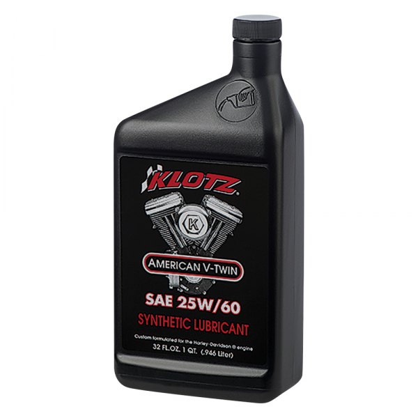 Klotz® - American V-Twin Multi-Viscosity SAE 25W-60 Synthetic Engine Lubricant, 1 Quart