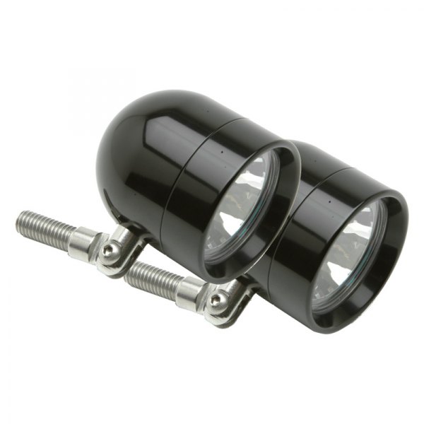 Lazer Star® - Handlebar Shorty Series Pivot Mount 2.25" 2x35W Round Black Anodized Housing Spot/Flood Combo Beam Light Kit