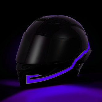LEGASEE® - Purple Rechargable Helmet Light Tapes
