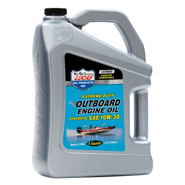 Lucas Oil® - Extreme Duty Outboard SAE 10W-30 Synthetic Engine Oil, 5 Quarts