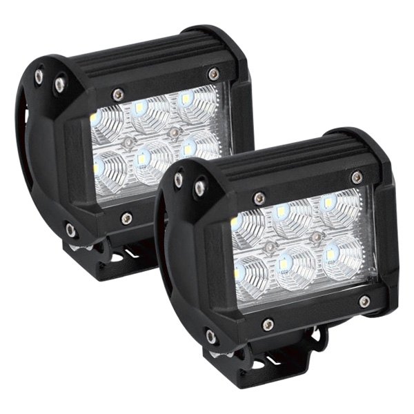 Metra® - Daytona Series 4" 2x18W Cube Flood Beam LED Lights