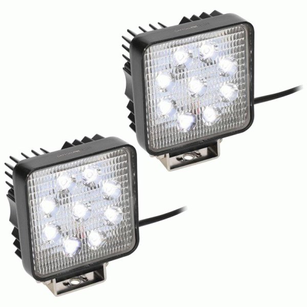 Metra® - 4.3" 2x54W Square Flood Beam LED Lights