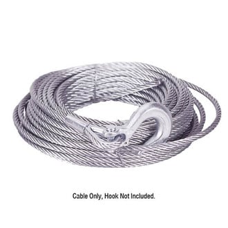 Mile Marker® - 1/4" x 80' Steel Winch Cable W/O Hook