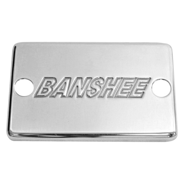 Modquad Racing® - Polished Billet Aluminum Front Brake Cover with "Banshee" Logo