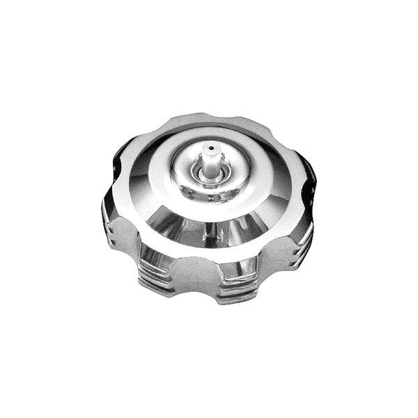 Modquad Racing® - 45 Degree Step Polished Aluminum Gas Cap with Breather Valve