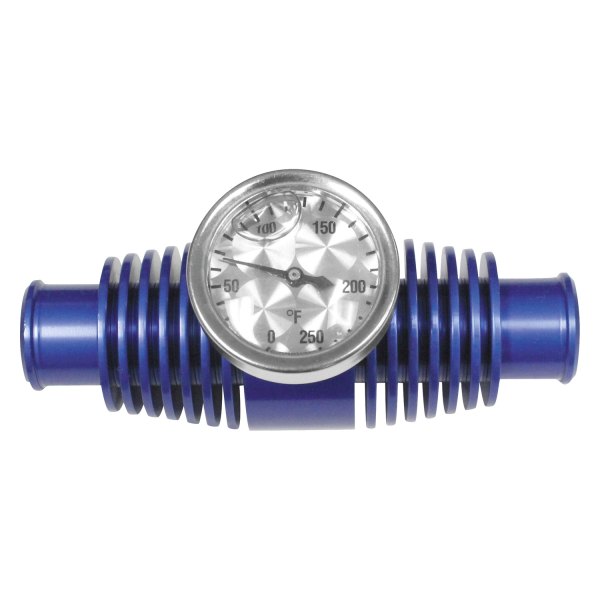 Modquad Racing® TEMP3BL 3" Blue Inline Radiator Temperature Gauge