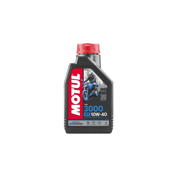 Motul USA® - 3000 SAE 10W-40 Mineral 4T Engine Oil, 1 Liter