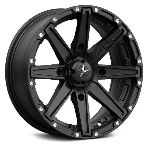 MSA® - M33 CLUTCH Style Satin Black Wheels MP