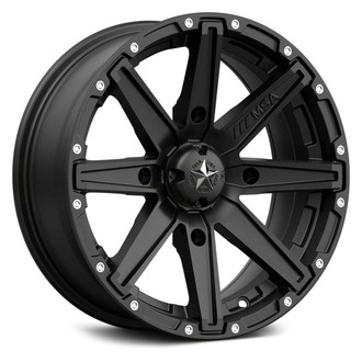 MSA Off Road Wheels® M33-05056 - M33 CLUTCH Rear ATV/UTV Satin Black Wheel