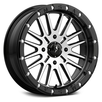MSA Off Road Wheels® - M37 BRUTE ATV/UTV Beadlock Gloss Black with Machined Face Wheel