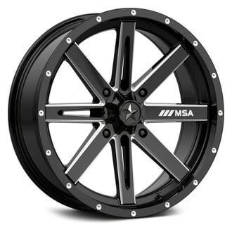 MSA Off Road Wheels® - M41 BOXER ATV/UTV Gloss Black with Milled Accents Wheel