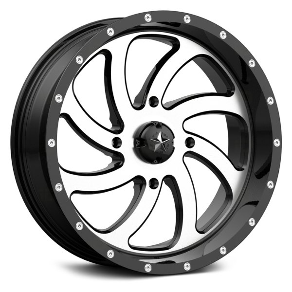 MSA® - M36 SWITCH ATV/UTV Gloss Black with Machined Face Wheel