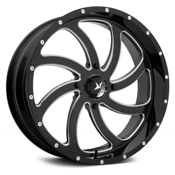 MSA® - M36 SWITCH ATV/UTV Gloss Black with Milled Accents Wheel