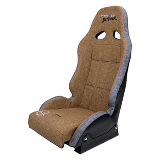 NRG Innovations® - Water Resistant Vinyl Brown with Gray Trim Suspension Racing Seat