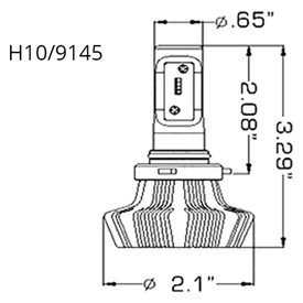 H10/9145 Bulb Socket