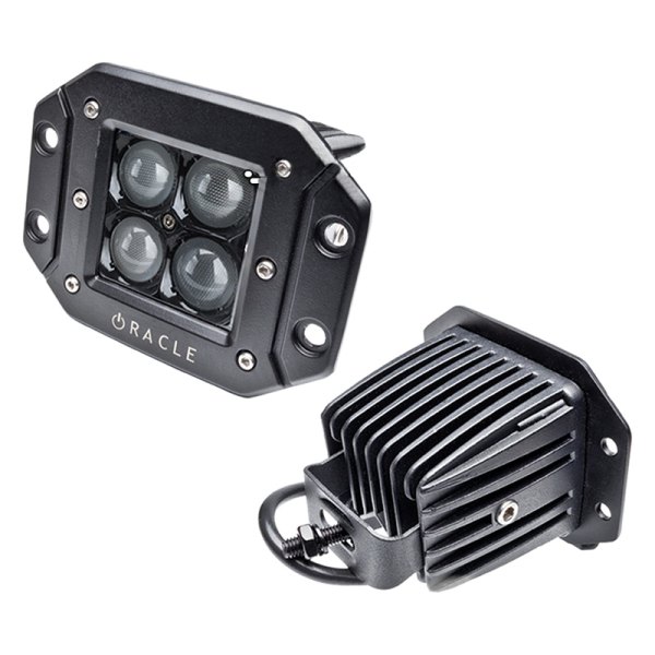 Oracle Lighting® - Black Series Flush Mount 3" 20W Square Combo Spot/Flood Beam LED Light