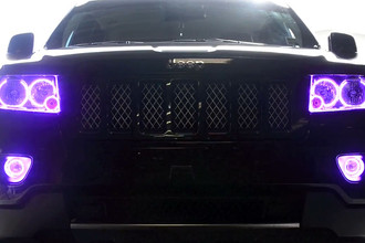 2013 Jeep Grand Cherokee with ColorSHIFT Triple Halo Headlights