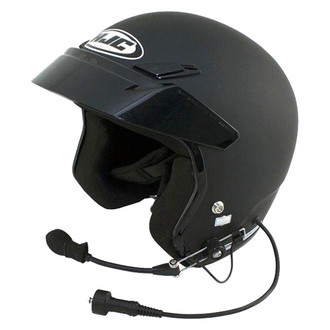 PCI Race Radios® 1213 - HJC CS-5N Wired X-Large Black Open Face Helmet