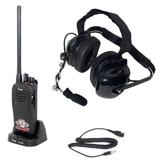 PCI Race Radios® - Icom Behind The Head Crew Chief Radio Package